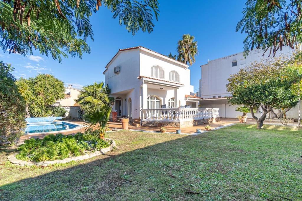 Sm21-Gran Casa De Vacaciones En La Playa, 4 Habitaciones, Climatizada, Piscina, Barbacoa Y Wifi Эмпуриабрава Экстерьер фото