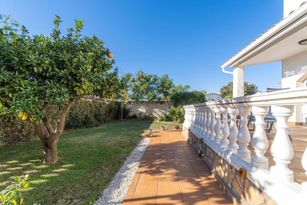 Sm21-Gran Casa De Vacaciones En La Playa, 4 Habitaciones, Climatizada, Piscina, Barbacoa Y Wifi Эмпуриабрава Экстерьер фото